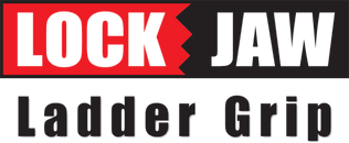 Lock Jaw Ladder Grip logo with "LOCK" in red and "JAW" in black, and "Ladder Grip" below.