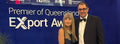 Lock Jaw Ladder Grip representatives at the 2026 Premier of Queensland Export Awards backdrop