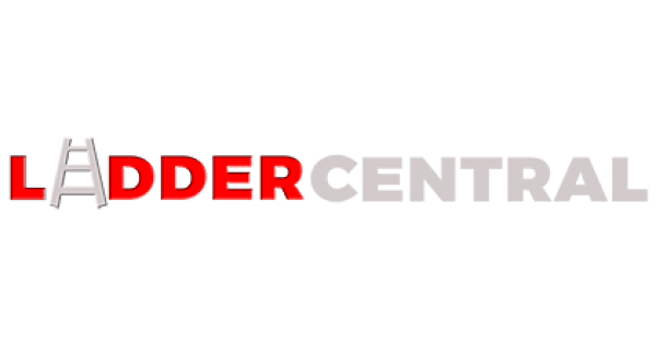 The Ladder Central logo with a white ladder graphic and red text on a gray background.