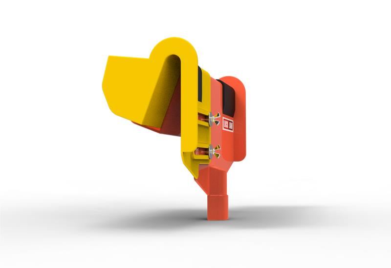  Lock Jaw Gutter Protector tool in orange and yellow, designed for safe and reliable gutter protection by tradies.