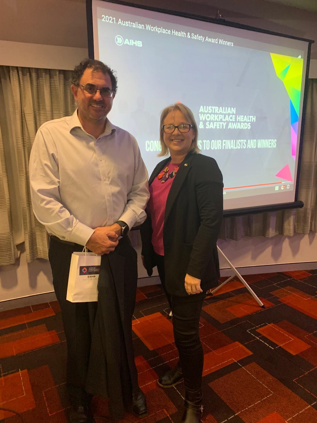 Lock Jaw Ladder Grip at the 2021 Australian Workplace Health and Safety Awards presented by AIHS