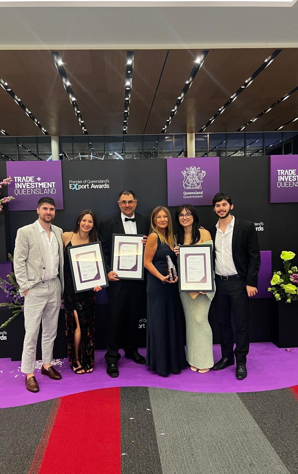 The Lock Jaw Ladder Grip team at the Premier of Queensland's Export Awards 2024